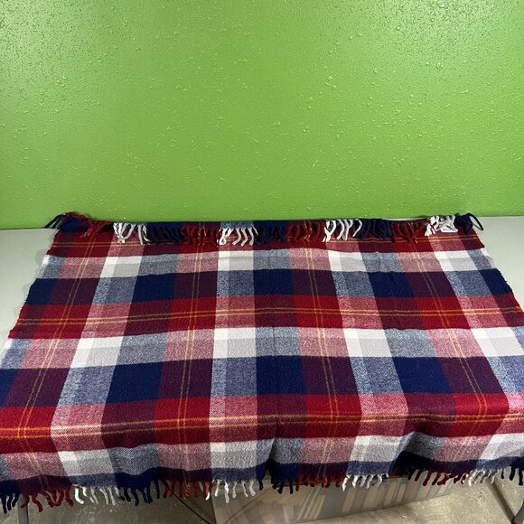 Vintage Faribo Faribault Woolen Mill Throw Blanket - Plaid - Picture 3 of 5